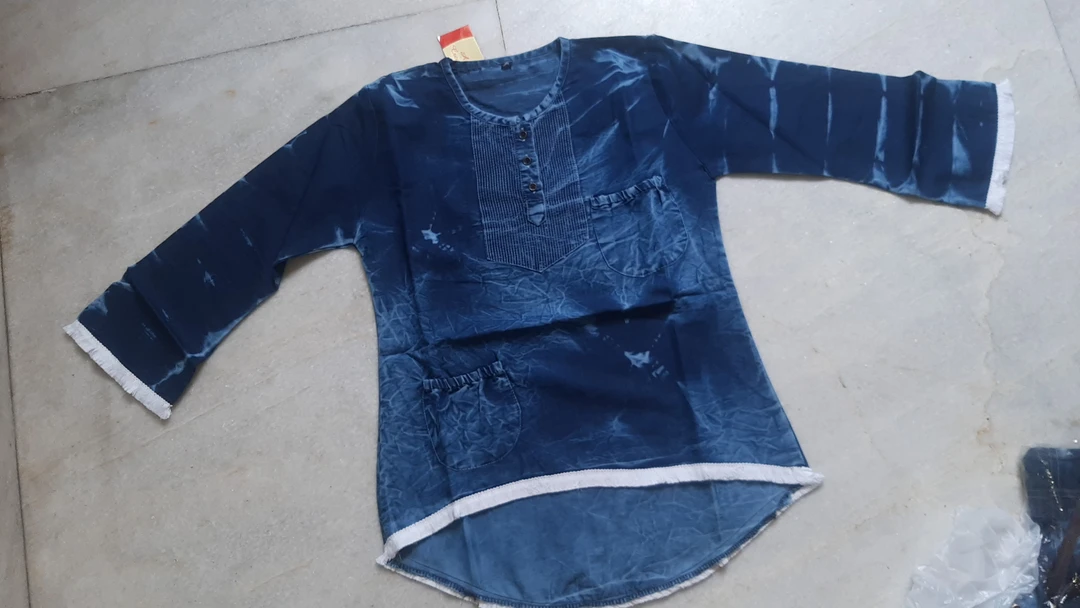Denim top dress shrag shirt 5000 pice rate only 50 rupees  uploaded by Ambey garments on 5/25/2023