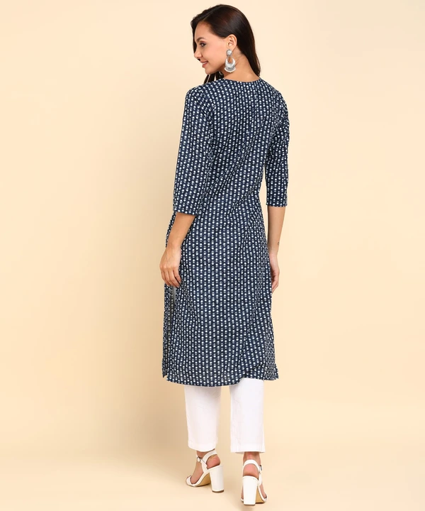 Pure Cotton Printed Straight Fit Kurti uploaded by SS TEXTILE on 5/25/2023