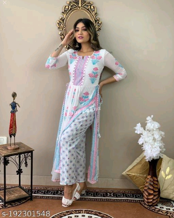 Post image I want 1-10 pieces of Kurta set at a total order value of 500. I am looking for KURTA SET
Name: KURTA SET
Kurta Fabric: Rayon
Bottomwear Fabric: Rayon
Fabric: Rayon
Sleeve Length: . Please send me price if you have this available.