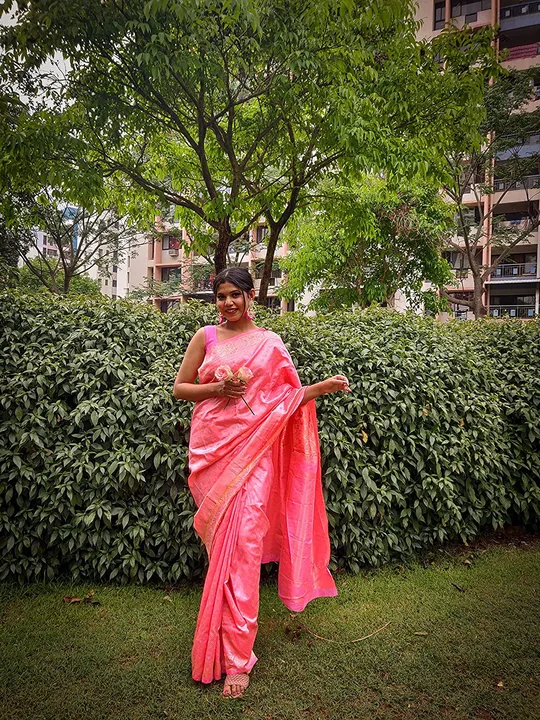 Pink 🩷 Designer Saree  uploaded by Kamya Sarees on 5/25/2023