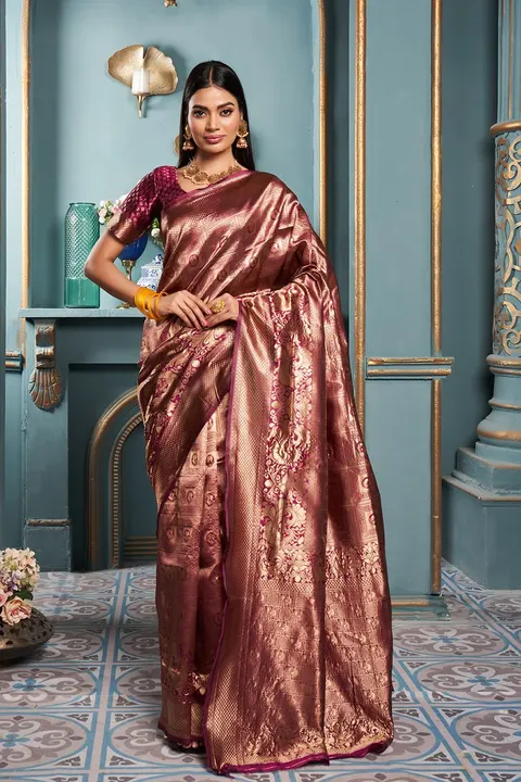 Party wear Designer Silk Saree uploaded by Kamya Sarees on 5/25/2023