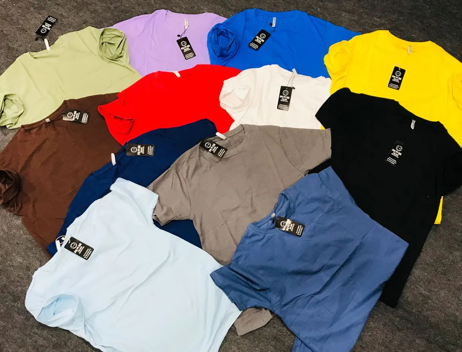 Cotton Lycra Plain T-Shirts / Cod Available / / Starting Price uploaded by Hindustan Trading Company on 5/25/2023