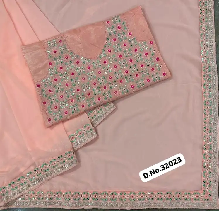 🚨  *LAUNCHING A NEW PARTY WERE EMBRODIERY DESIGNER STONE WORK SAREE* 🚨


  ⚜️ *D.No.32023* ⚜️

*SA uploaded by Maa Arbuda saree on 5/25/2023
