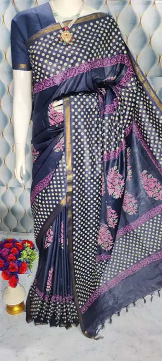 Modaal silk printed saree uploaded by WeaveMe India on 5/25/2023