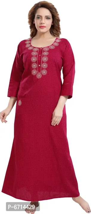 Trendy Cotton Embroidery Nighty For Women  uploaded by VAIBHAV COLLECTIONS on 5/25/2023