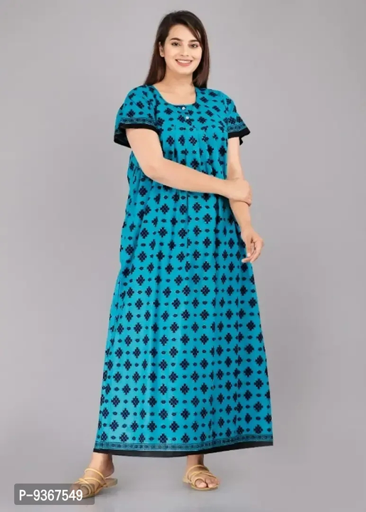 Trendy Cotton Printed With 2 Button Nighty For Women  uploaded by VAIBHAV COLLECTIONS on 5/29/2024