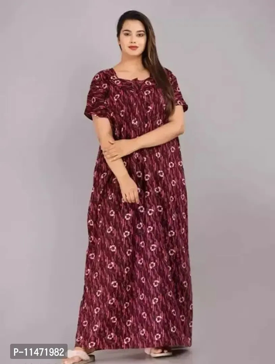 Trendy Cotton Printed With 2 Button Nighty For Women  uploaded by VAIBHAV COLLECTIONS on 5/25/2023