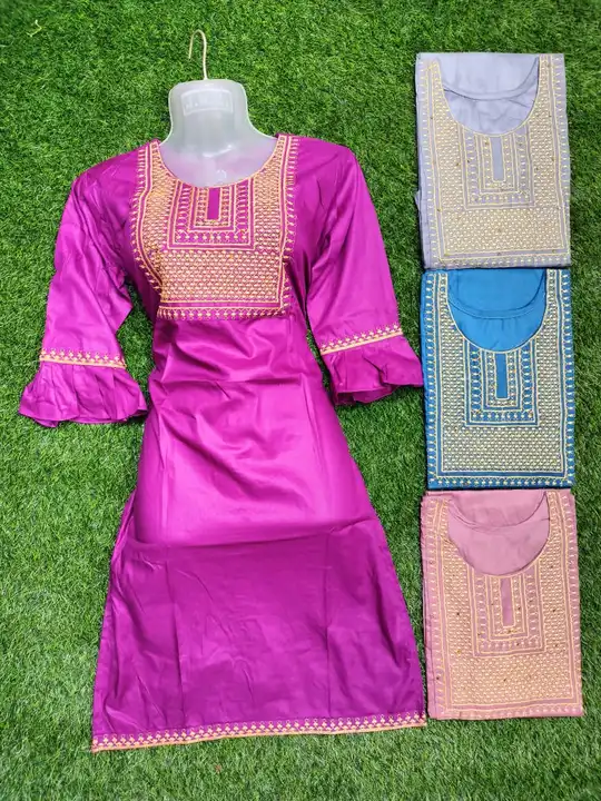 Rayon Embroidery Kurti uploaded by Arham Garments on 5/25/2023