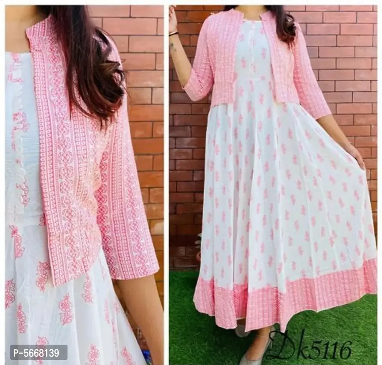 Stylish Fancy Rayon Printed Anarkali Kurti For Women  uploaded by VAIBHAV COLLECTIONS on 5/25/2023