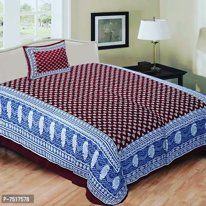 Bed sheet double bed  uploaded by Sumit Wholesale Trader on 5/25/2023
