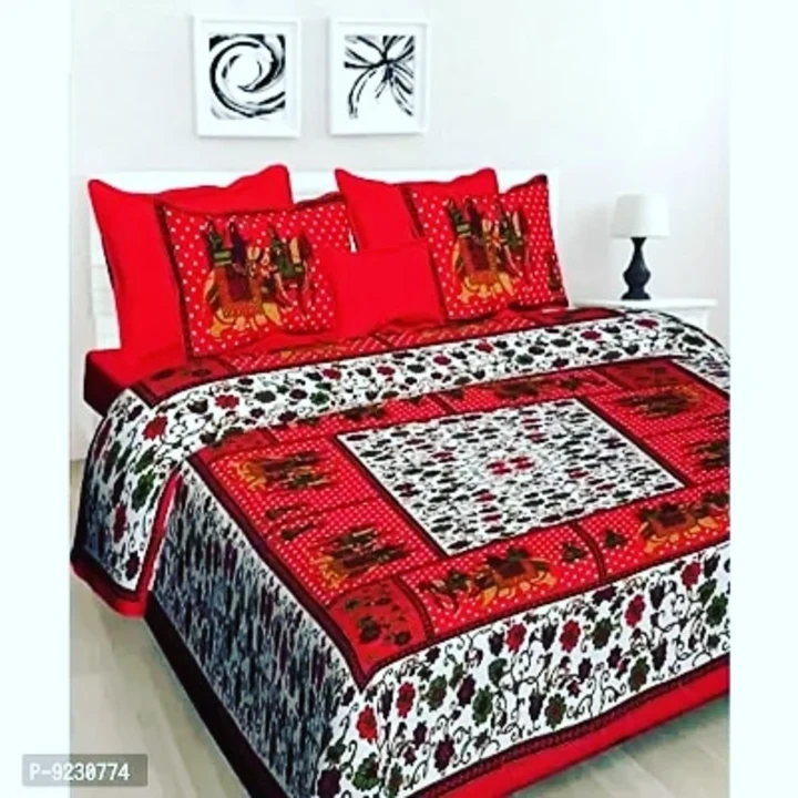 Printed double bed sheet  uploaded by Sumit Wholesale Trader on 5/25/2023
