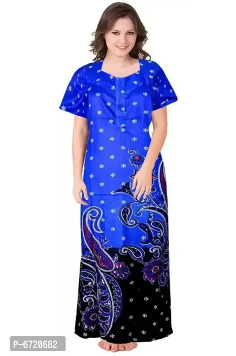 Printed Cotton Nighty uploaded by business on 5/25/2023