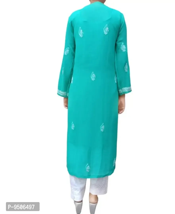 Homemade Georgette Lucknowi  Chickenkari  Work Embroidery Kurtis For Women  uploaded by VAIBHAV COLLECTIONS on 5/25/2023