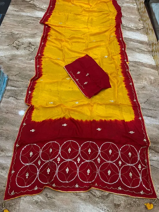 🦋new lounching 🦋

Beautiful party wear saree 

🌿original product 🌿

👌best quality fabric 👌

👉 uploaded by Gotapatti manufacturer on 5/26/2023