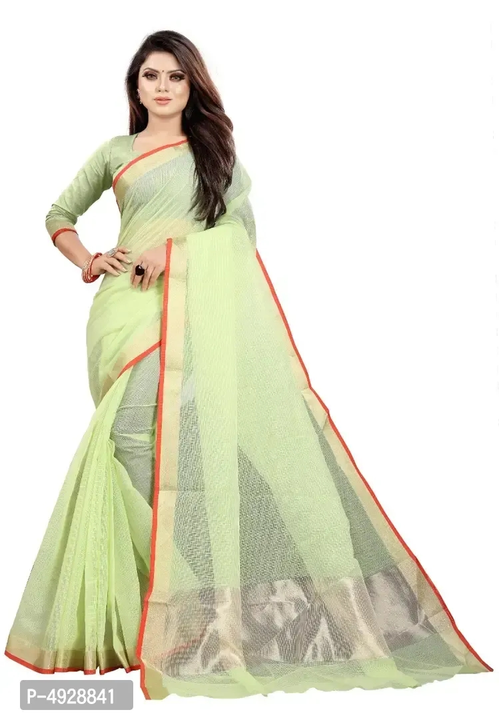 Stylish Kota Doraiya Cotton Saree With Blouse uploaded by Trendy Fashion Store on 5/26/2023