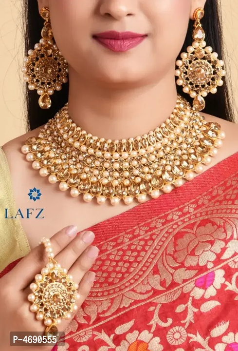 Kundan Choker Necklace Set Jwellery  uploaded by VAIBHAV COLLECTIONS on 5/26/2023