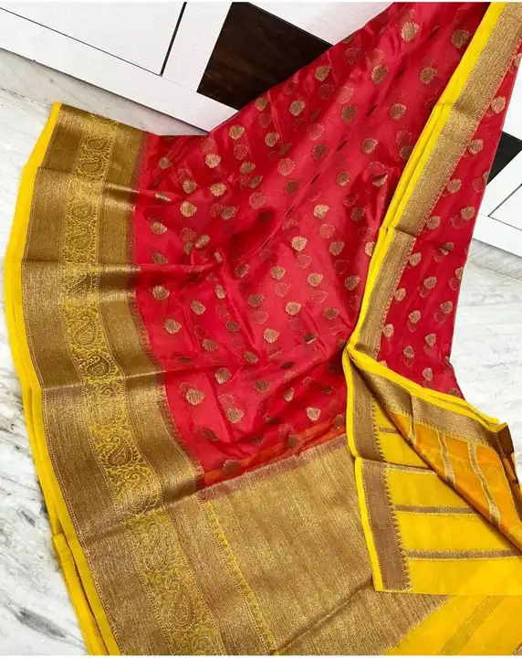 Banarasi DYBEL semi kora organza silk saree uploaded by SHAMEEMA SAREES on 5/26/2023