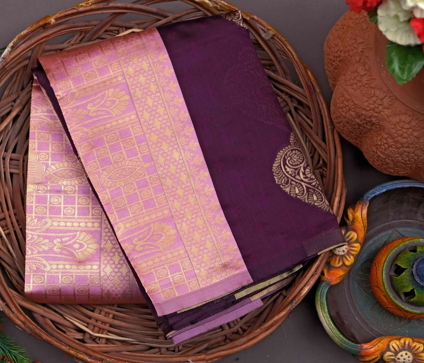 Rich pallu Beautiful Zari butii design saree  uploaded by Dhananjay Creations Pvt Ltd. on 5/26/2023