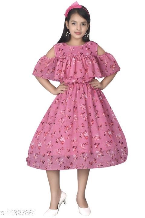 Post image Agile Comfy Girls Frocks &amp; Dresses

Fabric: Georgette
Pattern: Printed
Multipack: Single
Sizes: 
4-5 Years, 5-6 Years, 3-4 Years, 8-9 Years, 6-7 Years, 7-8 Years
Dispatch: 2-3 Days