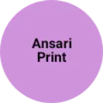 Business logo of Ansari print