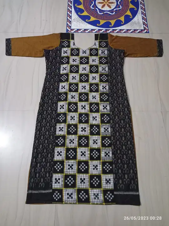101607 Round Kurti Sambalpuri Handloom New Design - 42 at Rs 1700 | Designer  Kurtis | ID: 2852796192348
