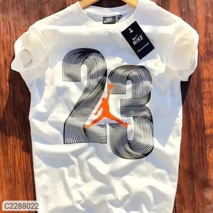 Jordan White 23 Round Neck T Shirt For Men uploaded by M/s S S & Company on 5/26/2023