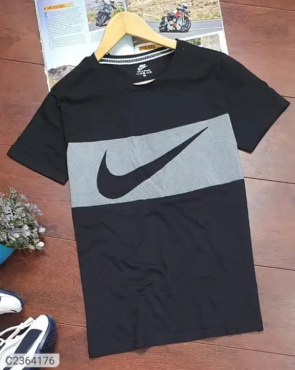 Black Nike Round Neck T Shirt For Men  uploaded by M/s S S & Company on 5/26/2023