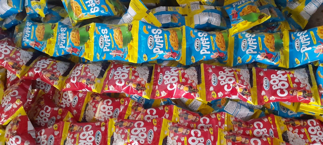 Corn puffs. Rings. Balls. Popcorn. Noodles. Kurkury. Potato chips.  uploaded by Sriti industry.Brand name Race on 5/26/2023