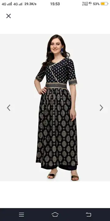 Rayon kurti in printed  uploaded by G V CREATION on 5/26/2023
