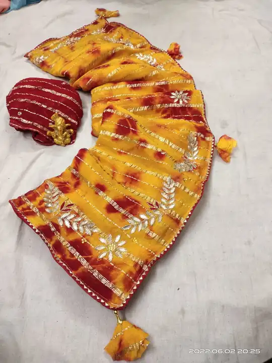 Hand work saree uploaded by Gotta bandej manufacturer on 5/26/2023