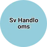 Business logo of SV handlooms