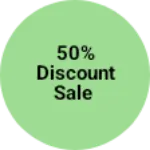 Business logo of 50% discount sale