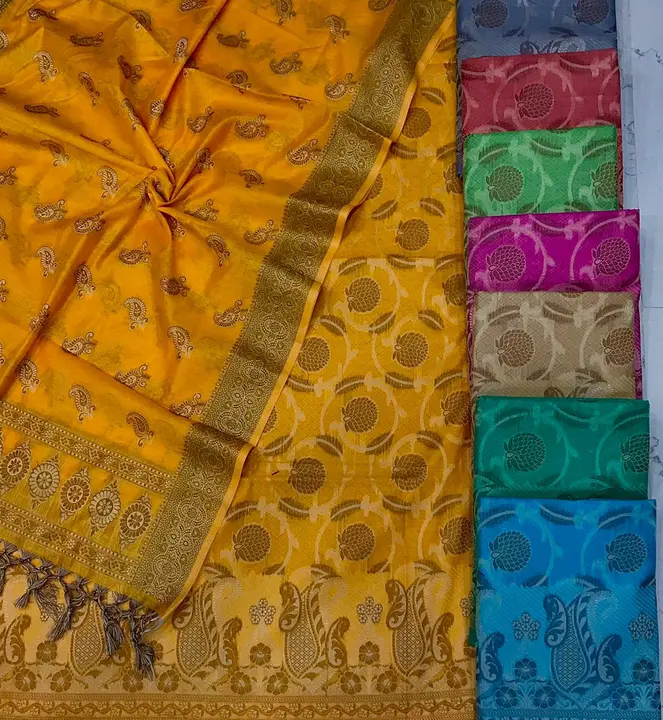 Banarasi Silk suit dress material  uploaded by AA-CREATION & Collection on 5/26/2023