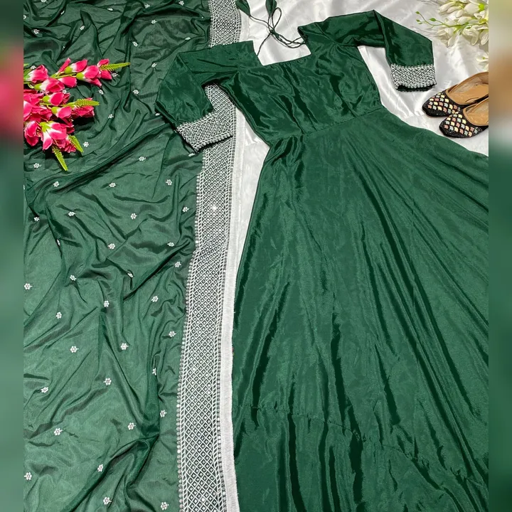 💥*Launching New Designer Party Wear Look Gown and  Dupatta *👌❤️

*(NF-1093)*

 💃 *Fabric Detail*  uploaded by A2z collection on 5/26/2023
