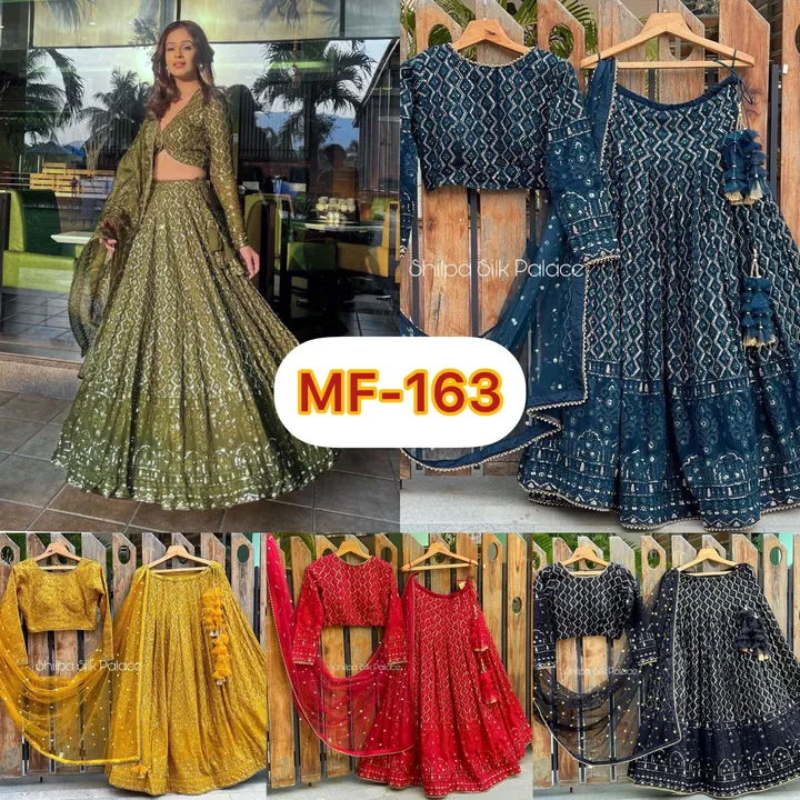 *MF-(163)* *💃Lehenga choli💃*

5 available Colour Embroidered Attractive Party Wear Silk Lehenga ch uploaded by A2z collection on 5/26/2023