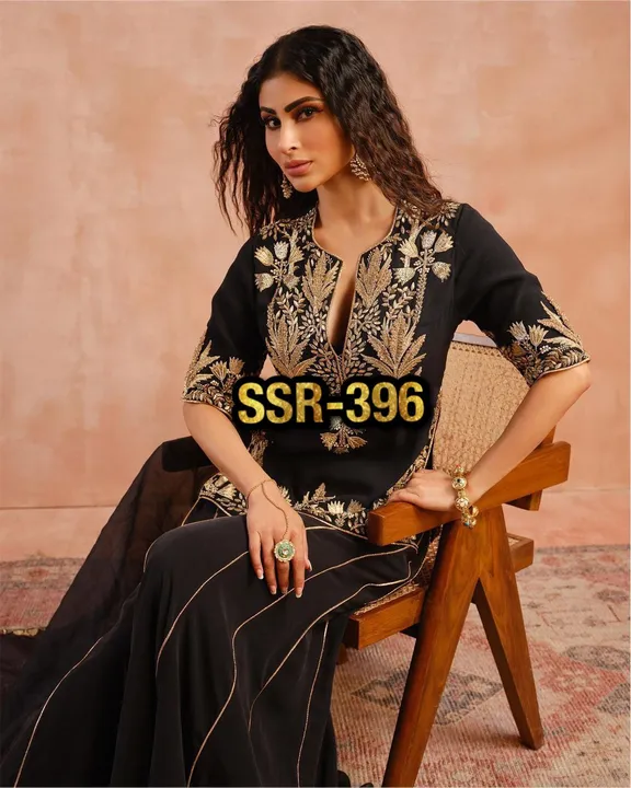 *SSR-396* 💕👌

👉👗*Launching New Designer Party Wear Look New Top-Plazzo and Dupatta With Heavy Em uploaded by A2z collection on 5/26/2023