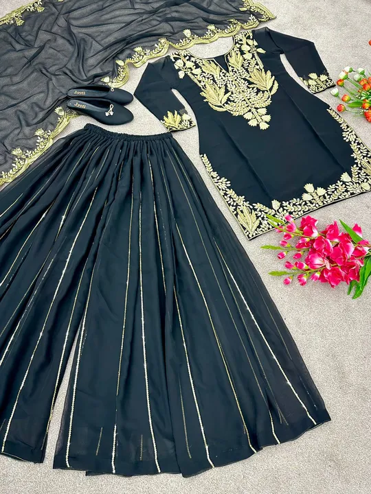 *SSR-396* 💕👌

👉👗*Launching New Designer Party Wear Look New Top-Plazzo and Dupatta With Heavy Em uploaded by A2z collection on 5/26/2023
