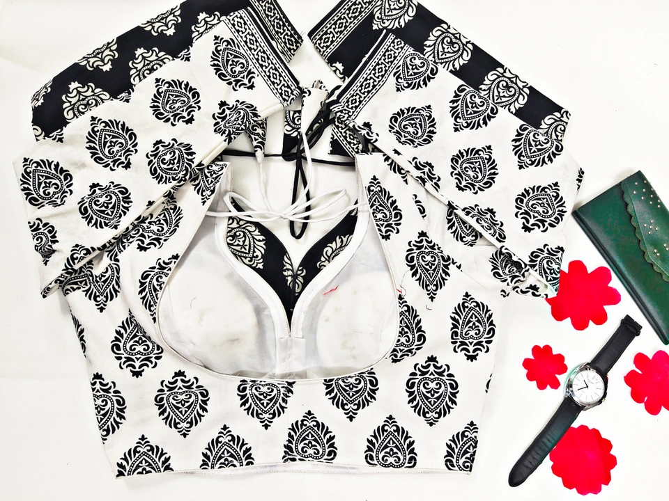 Printed cotton Sabyasachi blouse designer stylish  uploaded by Rahul Blouse on 5/26/2023