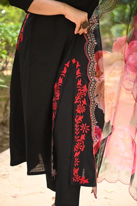 Pure rayon fabric kurta pant and dupatta set  uploaded by Aleexa Outlet on 5/26/2023