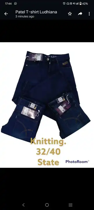 Knitting jeans uploaded by Patel knitwear on 5/26/2023