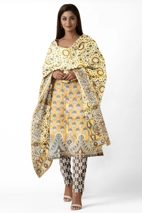 Banaras alfi musserise suit  uploaded by Banaras Shine Creation on 5/26/2023