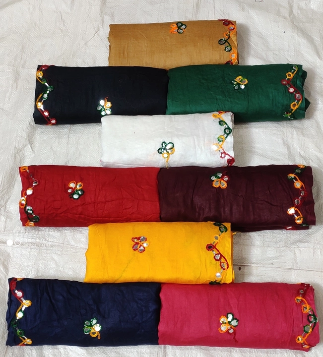 Post image Hey! Checkout my new product called
Rayon. 160.  Gram. Plain. Kadhai. 9 colors. 2.  Meter. Cut. .