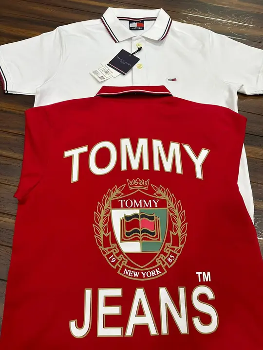 The All New Imported Pure Cotton Matty Lycra Tommy Tees Restocked 
Tommy Embroidery Logo on front
To uploaded by Rs fashion on 5/26/2023