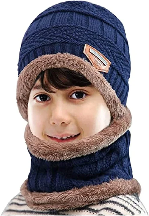 Woolen cap for men and women hat nack set  women baine cap scarf  Sardi winter wear  uploaded by Ns fashion knitwear on 5/30/2024