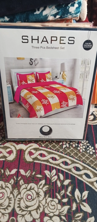 Shape Double bed sheet  uploaded by Sumit Wholesale Trader on 5/26/2023