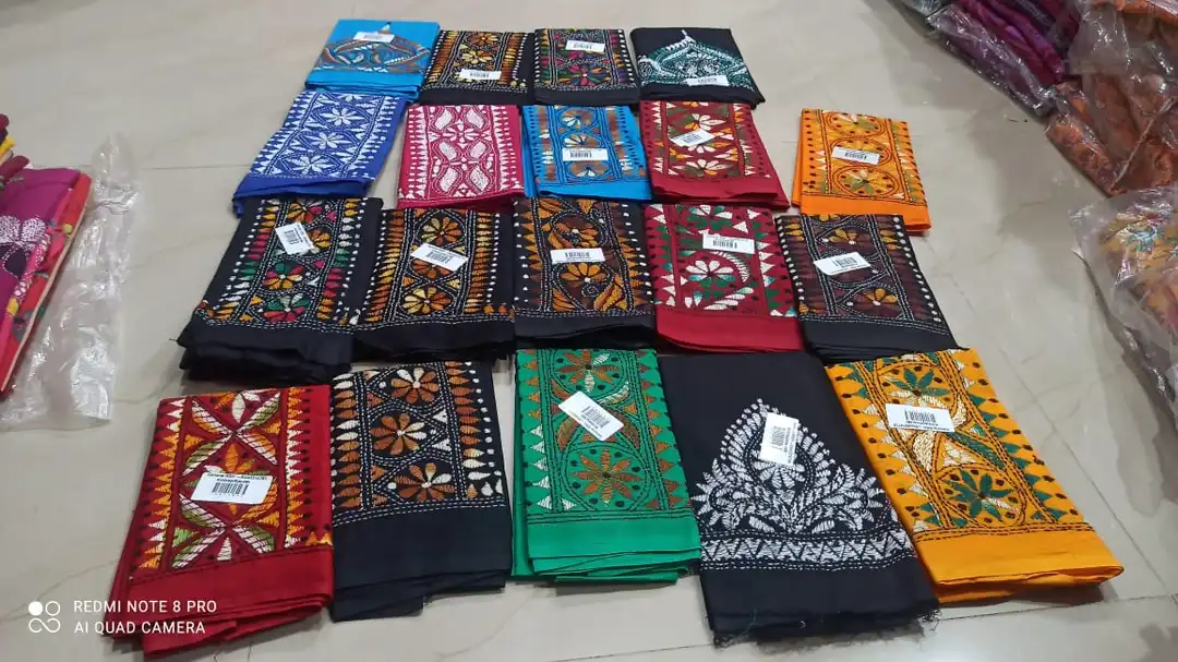 Kanthastitch blouse piece  uploaded by Maharshi handicrafts on 5/26/2023