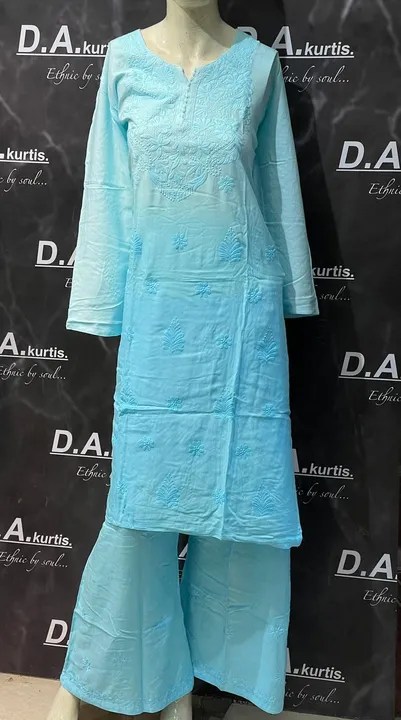 Beautiful shaded kurti n plazzo set
Lucknavi machine embroidered 
Fabric:reyon
Kurti length:48” uploaded by Wedding collection on 5/26/2023