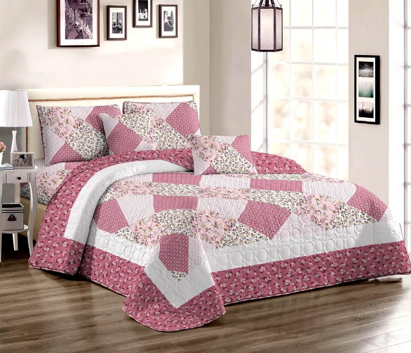 Quilted bed cover set uploaded by INDIAN BEDDING COMPANY on 5/26/2023