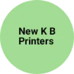 Business logo of New K B Printers