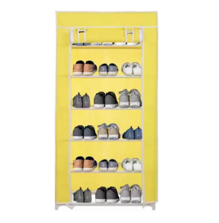 Fresh Shoe Rack with cover for home 4 shelves Multipurpose Rack Organizer for Shoe/Clothes/books  uploaded by Amma enterprises on 5/26/2023